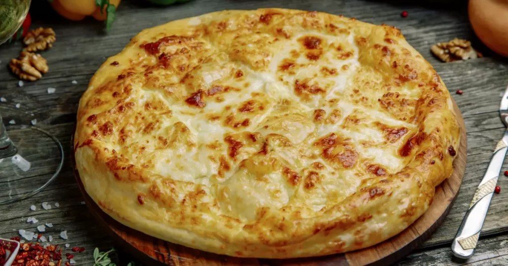 Megrelian khachapuri - Georgian cuisine